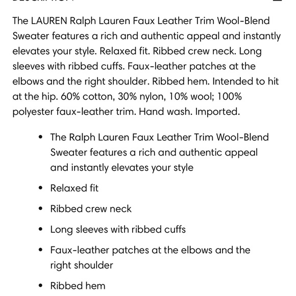 Lauren Ralph Lauren Sweater Sz. XL - Picture 5 of 5